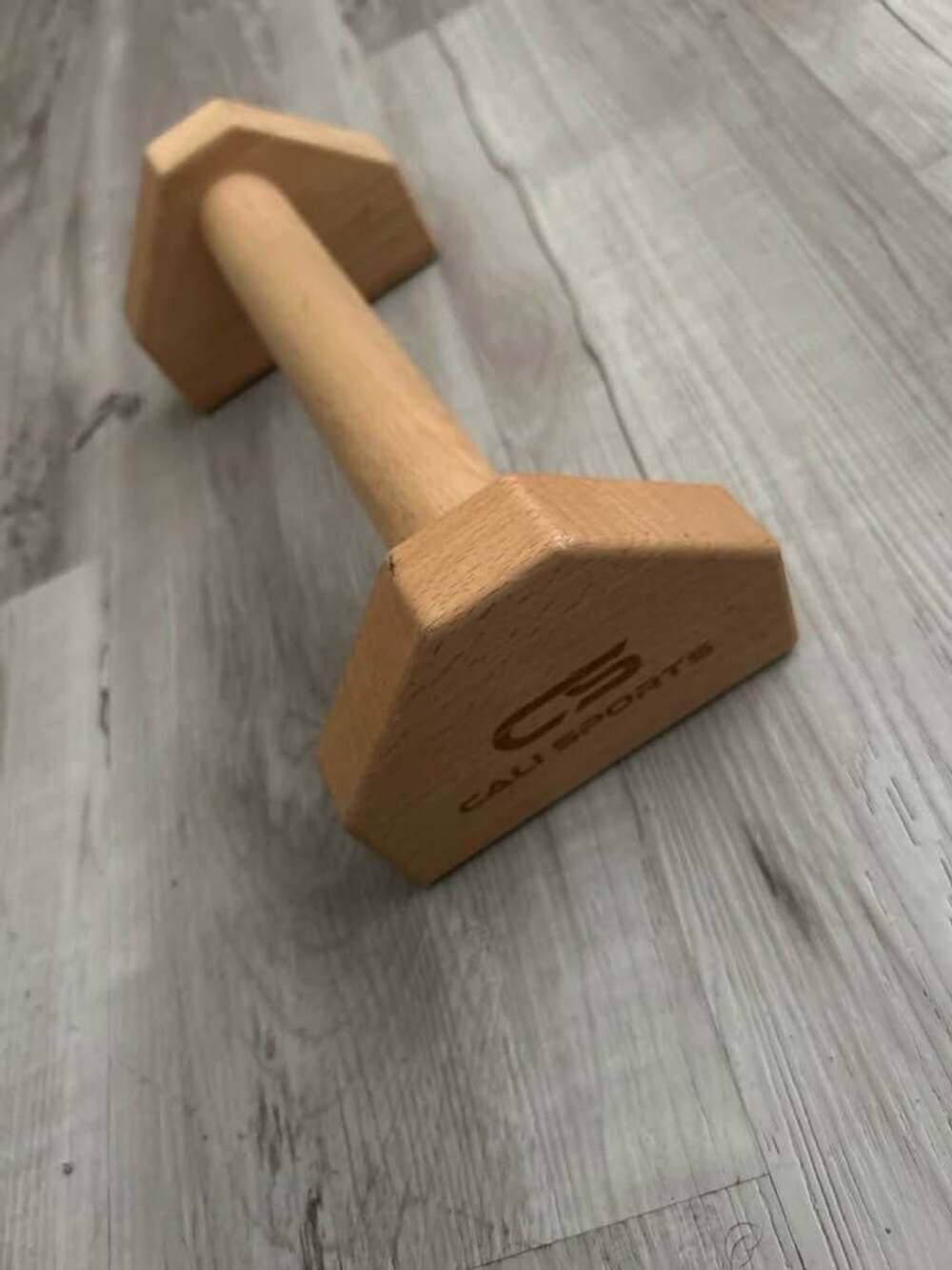 Cali Sports Wooden Parallette Push-Up Bar Replacement – Single Beech Wood Handle